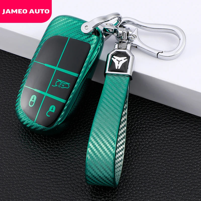 Soft TPU Car Key Case Full Cover for Fiat Jeep Renegade Compass for Dodge Ram 1500 Journey Charger Dart Challenger Durango