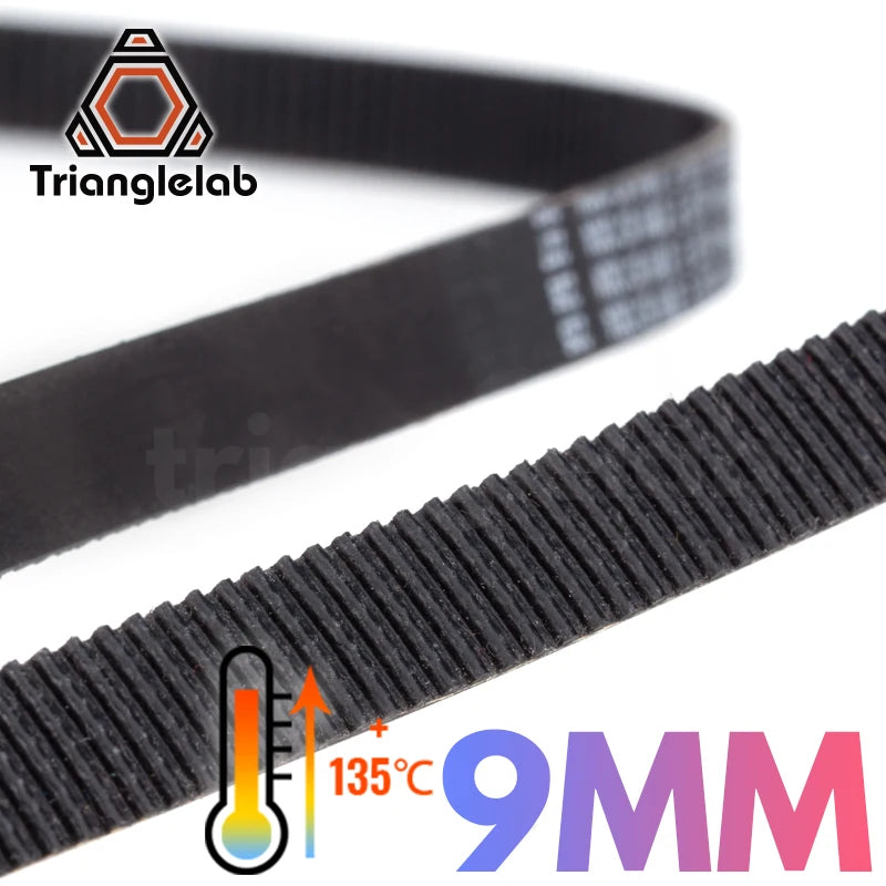 C Trianglelab Heat-resistant 135℃(273℉)  belt synchronous belt Timing belt Width 9MM/6MM for 3D Printer
