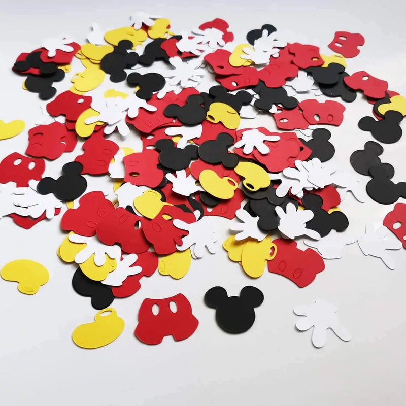 100 Mickey Mouse Theme Confetti Baby Shower Party Boys Girls Kids First 1st Birthday Party Supplies Home Table Decorations