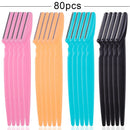 20/40/80Pcs Eye Brow Safe Face Blades Shaping Knife Eyebrow Trimmer Shaver Face Hair Removal Blades Cutter Woman Makeup Tools