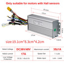 Ebike Controller 24V 36V 48V 250W 350W 500W 750W 1000W 1500W Brushless 6 9 12 18 Mosfet KT Controller Electric bike Accessorice