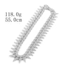 Luxuriöse, vereiste, gepflasterte Strasssteine, volle Miami Curb Cuban Chain CZ Bling Rapper Halsketten für Herren, Charm Schmuck, coole Geschenke