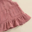 Infant Baby Girls Suit, Spring Autumn Long Sleeve Floral Printed Romper Tops+Solid Color Ruffled Dress