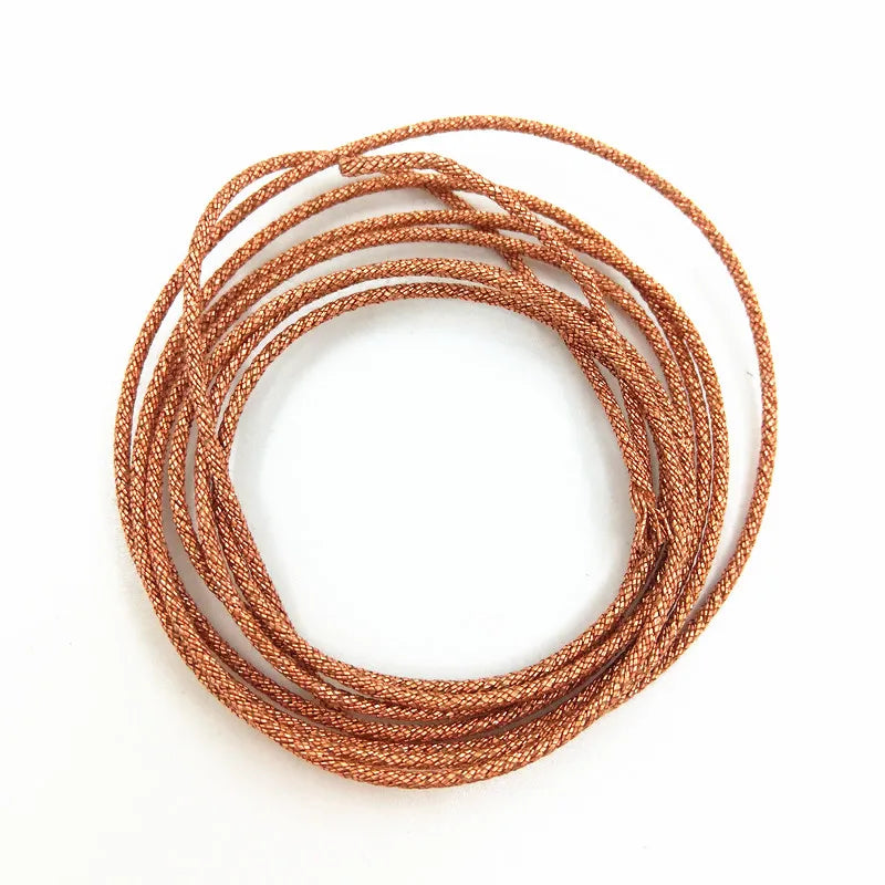 1M Length Speaker Lead Wire 8/12/16/24/36/48 Strands Braided Copper Cable DIY Repair for 6.5" 8" 10" 12" 15" Inch Subwoofer Gold