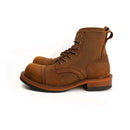 New Japanese Vintage Designer Handmade Tooling Men Casual Shoes Cow Leather Round Toe Wings Ankle Boots Motorcycle Boots Winter