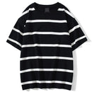 Aolamegs Men T Shirt Color Block Print 3 color Optional Tee Shirts Simple High Street Basic All-match Cargo Tops Male Streetwear