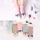 5 Pairs/Lot Cotton Women Socks Female Harajuku Casual Boat Cartoon Kawaii Cat Cute Invisiable Funny Girl Ankle Sock Set Gift