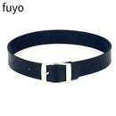 Punk Black Bell Lock PU Leather Necklaces for Women Cosplay Rock Geometry Rivet Collar Choker Necklaces Festival Jewelry