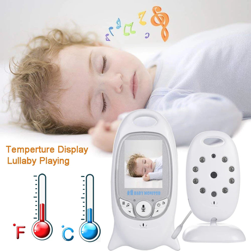 VB601 Baby Monitor 2 inch BeBe Babi Electronic Babysitter Radio Video Nanny Camera Night Vision Temperature Monitoring 8 Lullaby