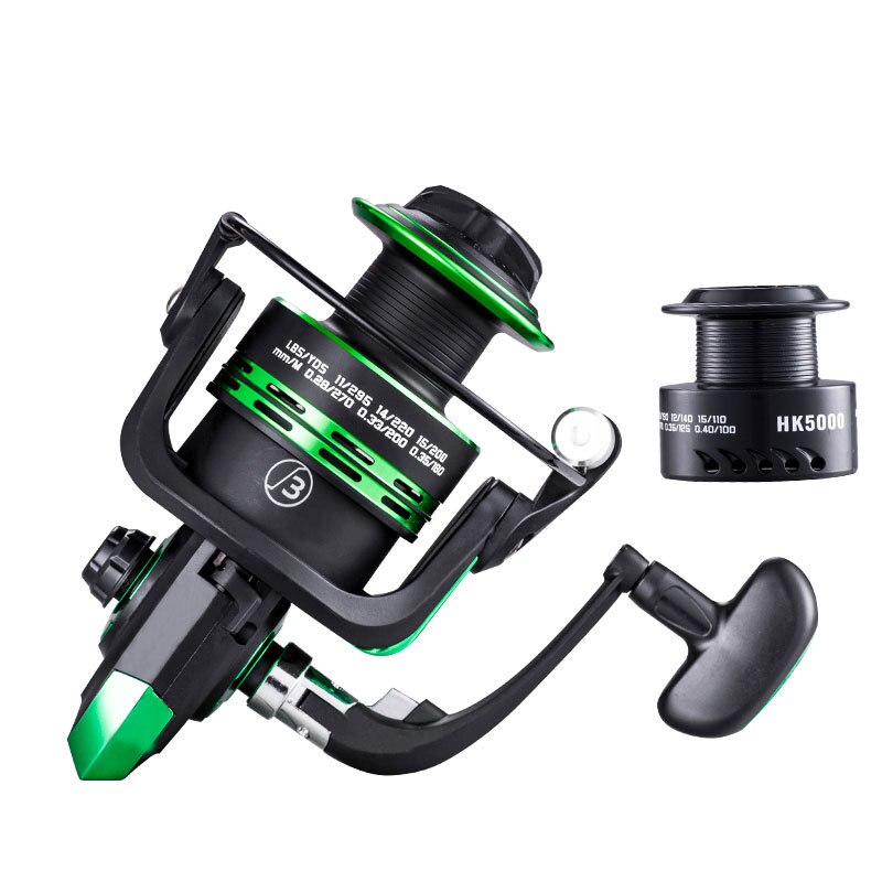 2023 new Metal Spool Spinning Reel Spinning Fishing reel Free spare line cup Spare Spool Left / right hand  fishing wheel