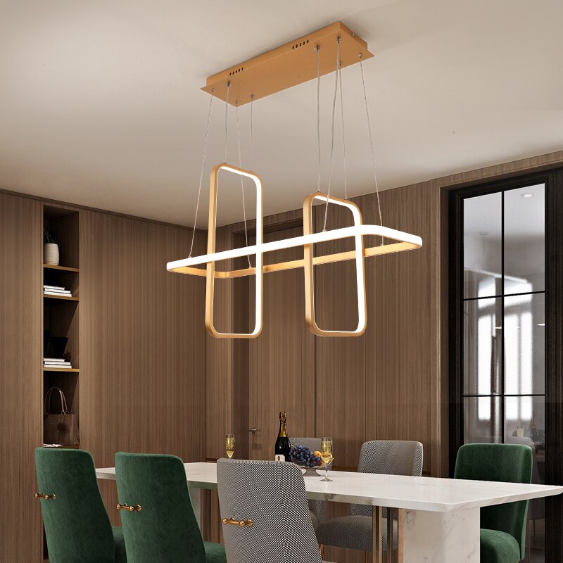Nordic Modern led pendant lights for dining living room shop led hanging pendant lamp fixture Matte black/white/gold finished