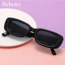 Classic White Rectangular Women's Sunglasses New Fashion Small Retro Brand Designer Square Sun Glasses Female Lady Eyeglass