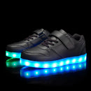 Size 25-37 Children Led Shoes Glowing Sneakers Kid Krasovki with Backlight USB Light Up Shoes Luminous Sneakers for Boys Girls