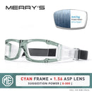 MERRYS DESIGN Men Sport Glasses Frame For Basketball Football Outdoor Sports Prescription Glasses Anti-fog Anti-impact S3035