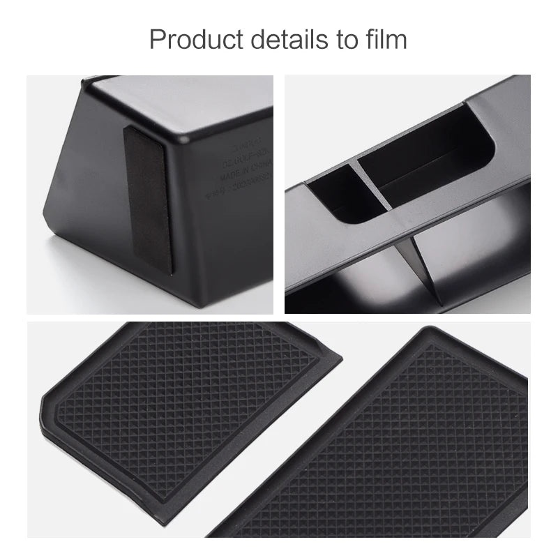 ZUNDUO Car Central Storage Box for VW Golf 8 2020 Interior Accessories Stowing Tidying Center Console Organizer BLACK