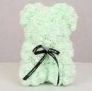 25cm Artificial Flowers Rose Bear Girlfriend Anniversary Christmas Valentine's Day Gift Birthday Present For Wedding Party