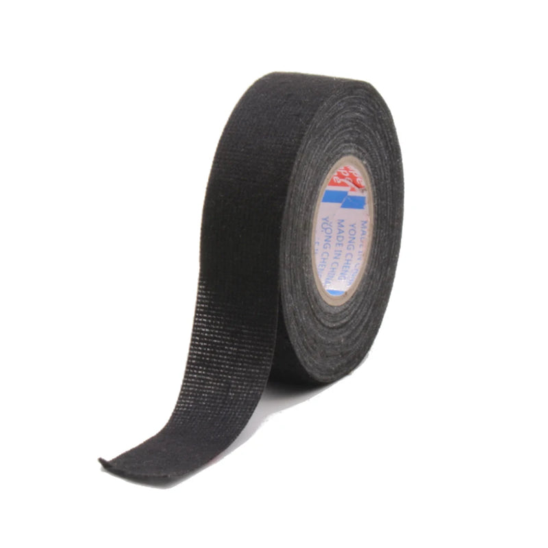 15/25Meters Black New Adhesive Cloth Tape Industrial Tape For Cable Harness Wiring Loom 9/15/19/25/32mm