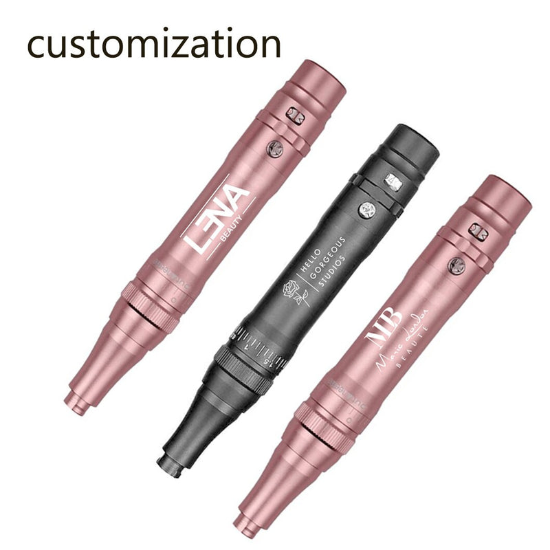 Rose Gold Professional Wireless Permanent Makeup Machine Pen Beauty Eyebrow Tattoo Machine