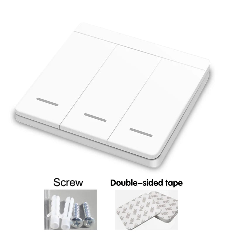 WIFI Mini switch Tuya Smart Life APP Push Button Light Switch RF 433Mhz Wall Panel DIY Relay Module Timer Google Home Alexa