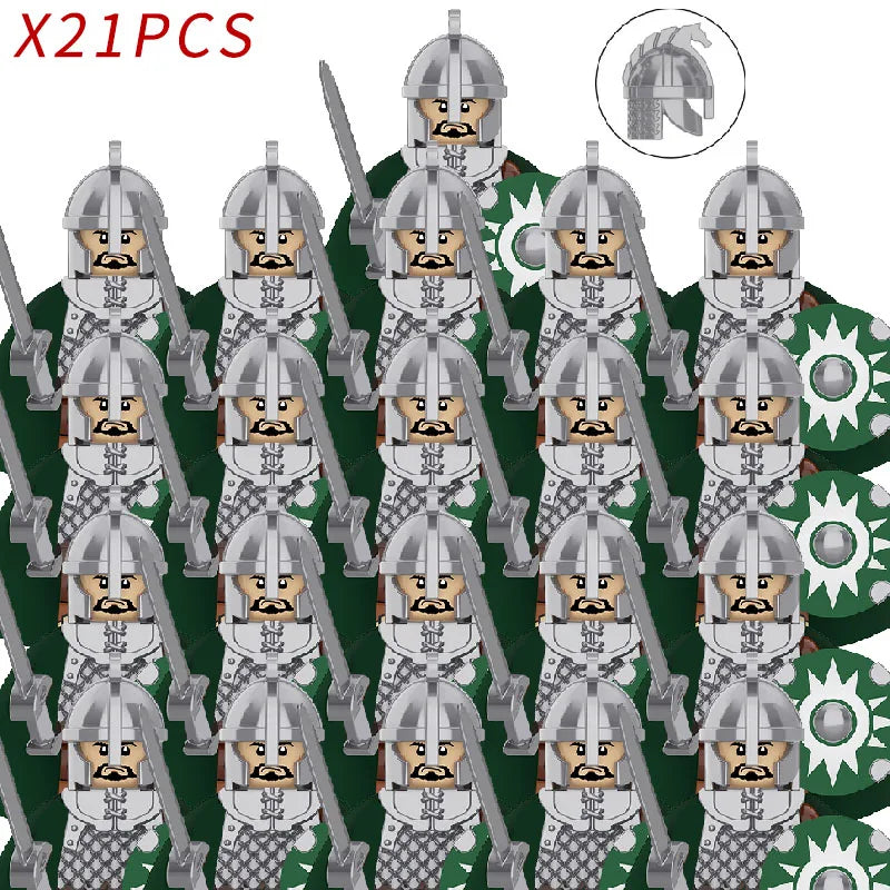 Classic Medieval Movie Elves Dwarf Warrior Iron Foot Dane leader of the Dwarfs Building Blocks LOTR Figures Toys For Children