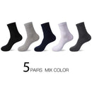 HSS 2023 Hochwertige legere Business-Socken für Herren Sommer Winter Baumwollsocken schnelltrocknend Schwarz Weiß lange Socken Übergröße US7-14