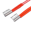 3D Printer Parts Cartridge Heater 12V 24V 40W 30W 6x20 Reprap Cable 100cm For J head Hotend V6 MK8 PT100 Heat Block