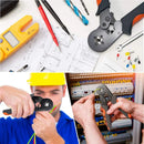 Crimper Plier Set, Self-Adjustable Ratchet Wire Crimping Tool with 2000 Wire Terminal Crimp Connectors and Wire End Ferrule