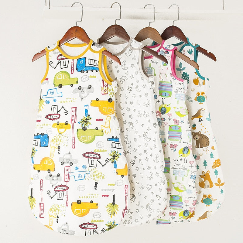 HappyFlute 10-20℃ 3Size Cotton Fabric Unisex Swaddling Vest Children&