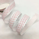 2cm 5Yards Dots Printed Embossed Ribbon For Handwork DIY Craft Bows Scrapbook Easter Wedding Christmas Deco Gift Floral Packing