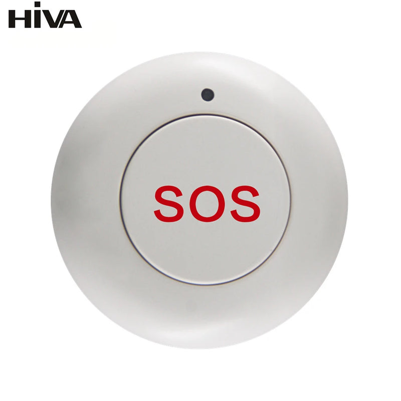 Emergency Alarm Button for Home Security Alarm Systems Smart Wireless SOS Emergency Panic Button for Solar Powered Outdoor Siren