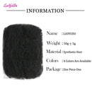 For Junky Curl Afro kinky Curly Synthetic Braiding Hair Extensions For DIY Good Omens 50g/pcs For Dreadlocks Twist Braids Hair