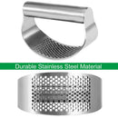 LMETJMA Garlic Press Rocker Stainless Steel Garlic Crusher Garlic Mincer Presses Ginger Press Squeezer Kitchen Gadgets KC0322