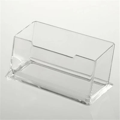 1 PCS Clear acrylic Plastic Desktop Business Card Holders Display Stands Card Case Box School Kantoorbenodigdheden