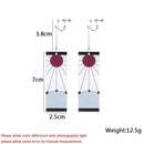 Trend Of Ghost Slaying Blade Earrings Stove Door Tanjirou The Same Sun Earrings Butterfly Ninja Two-Dimensional Animation