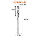 Compression milling cutter woodwork UP &amp; DOWN Cut Two Flutes Spiral Carbide Milling Tool CNC Router Wood End Mill Cutter Bits