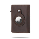 2021 For Apple Airtag Wallet Men Carbon Fiber Fashion ID Credit Card Holder Rfid Slim Airtag Slide Wallet Designer Cardholder
