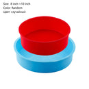 2/4pcs Random color Round Shape Cake Silicone Mold Kitchen Bakeware Cake Tools DIY Desserts  Mousse Silicone Molds For Baking