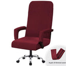 Elastischer Bürostuhlbezug Modern Schmutzabweisend Chefsessel Gaming-Stuhl Rotierender Sesselbezug Verdickte Armlehnenhusse