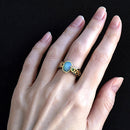 DreamCarnival1989 Oval Green Zirconia Ring Women Solitaire Wedding Special Design Craft Band Vintage Jewelry Hot Pick WA11792