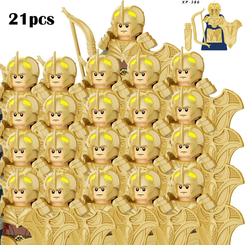 Classic Medieval Movie Elves Dwarf Warrior Iron Foot Dane leader of the Dwarfs Building Blocks LOTR Figures Toys For Children