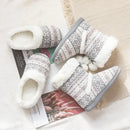 comemore Winter Home Cotton Warm Boots Soft Bottom Non-slip Female Furry Cloud Slipper Women's Home Slipper Flat Shoes for Women