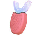 360 Degree Fully Automatic Adult U-shaped Electric Toothbrush Ultrasonic Whitening IPX7 Waterproof Food Grade Silicone