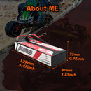 CNHL Lipo Battery 2S 3S 4S 5200mAh 7.4V 11.1V 14.8V 100C Hard Case With T Plug For RC Car Boat Helicopter Truck Truggy Traxxas