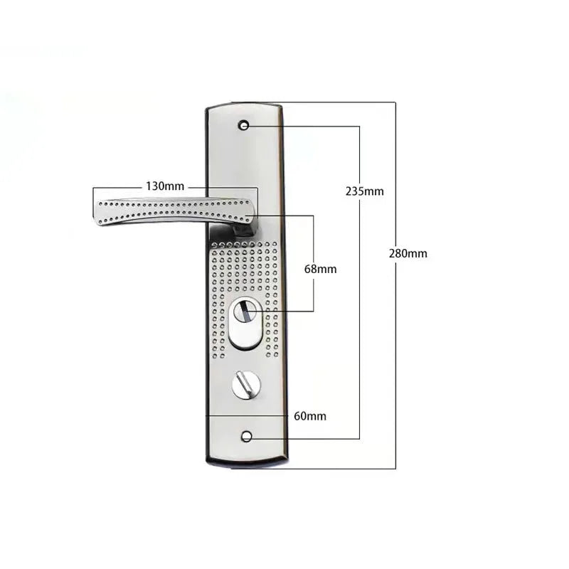 Universal Security Door Handle Aluminium Alloy Door Handle Thickened Panel Handle Door Lock fittings  Household Hardware