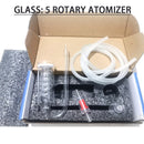 Aquarium CO2 diffuser glass jar bubble atomizer 3 rotating 5 rotating CO2 diffuser set, used for growing aquatic plants atomizer