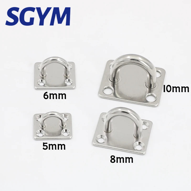 1pcs Staple Ring wall Hook Heavy Duty Fixed Pad Eye Plate Deck Door Buckle U-Shaped Heavy Duty Ceiling Mount Hanger