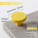 KAK Gold Cabinet Knobs Black Kitchen Handles Zinc Alloy Colorful Furniture Knobs for Kids Room 30mm Cupboard Door Pulls Hardware
