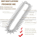 Luxuriöse, vereiste, gepflasterte Strasssteine, volle Miami Curb Cuban Chain CZ Bling Rapper Halsketten für Herren, Charm Schmuck, coole Geschenke