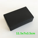 24Pcs Black Cardboard Packaging Boxes  Jewelry  Boxes Multiple Sizes Aircraft Gift Box Black Handmade Soap Packaging Boxes