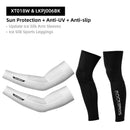 ROCKBROS Suncreen Camping Arm Sleeve Cycling Basketball Arm Warmer Sleeves UV Protect Men Sports Safety Gear Leg Warmers Cover